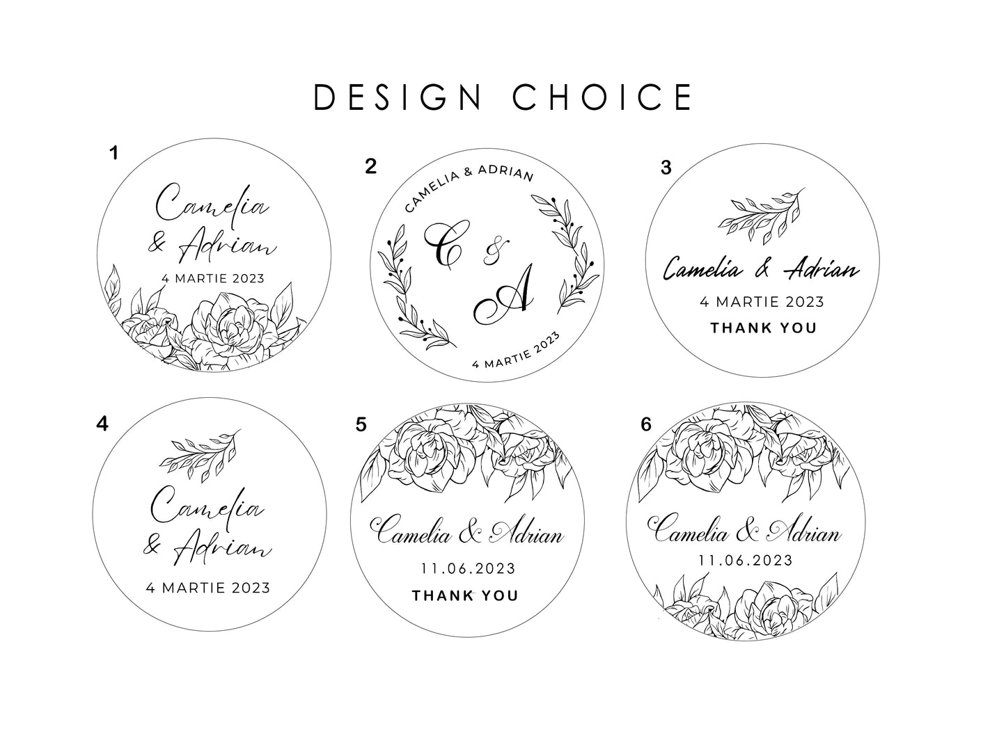 25 Gold Foil Wedding Tags, Personalized Thank you Tags
