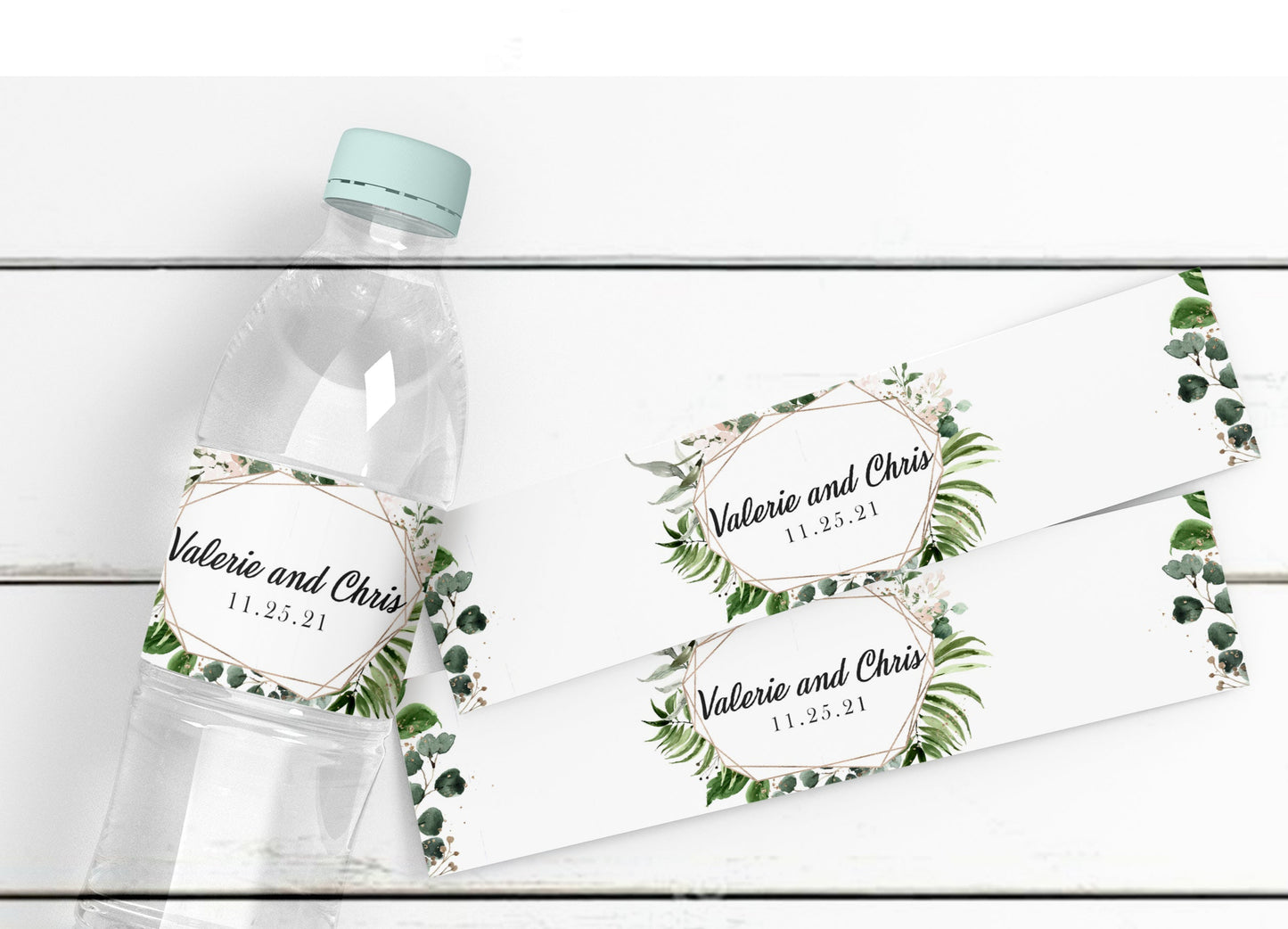 25 Personalized Water Bottle Labels, Wedding Party Water Bottle Stickers