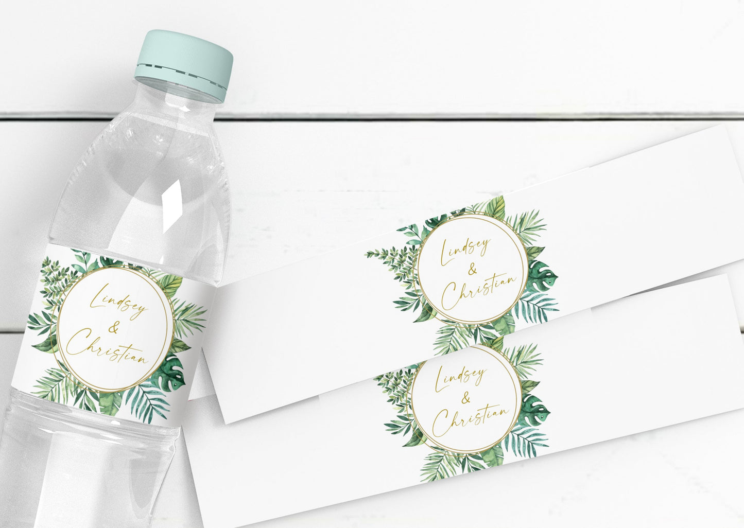 25 Personalized Water Bottle Labels, Wedding Party Water Bottle Stickers