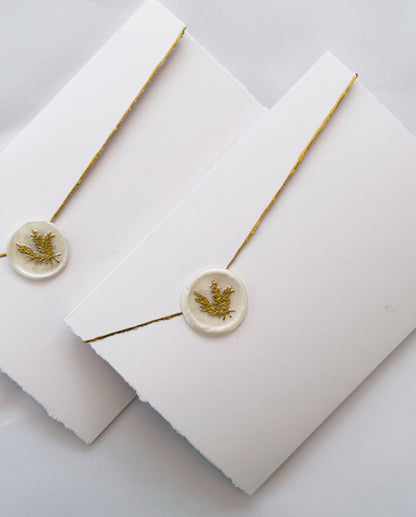 White and Gold Wedding Invitation, Minimalist Wedding Invites
