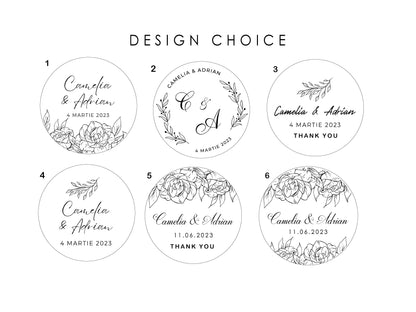 25 Gold Foil Wedding Tags, Personalized Thank you Tags