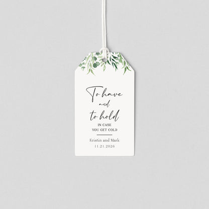 To Have and to Hold Pashmina Tags - Custom Shawl, Blanket Gift Tags